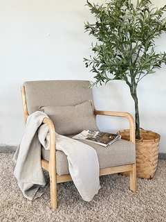 Sillón Alba Natural Chenille c/Beige - comprar online