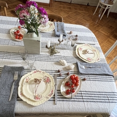 Mantel Lino Rayas TOSCANA - La Sedera