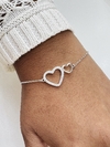 8.5P pulsera doble corazón - comprar online