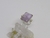 A389 Anel de Prata com Ametista Retangular Cabochão - comprar online