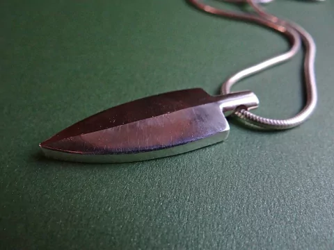 D174 Pingente de Prata Ponta de Flecha