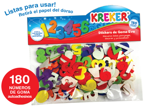 180 Números autoadhesivos - kreker