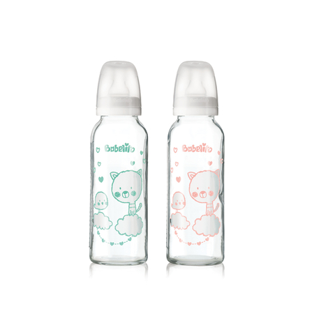 Mamadera 250ml vidrio. Babelito