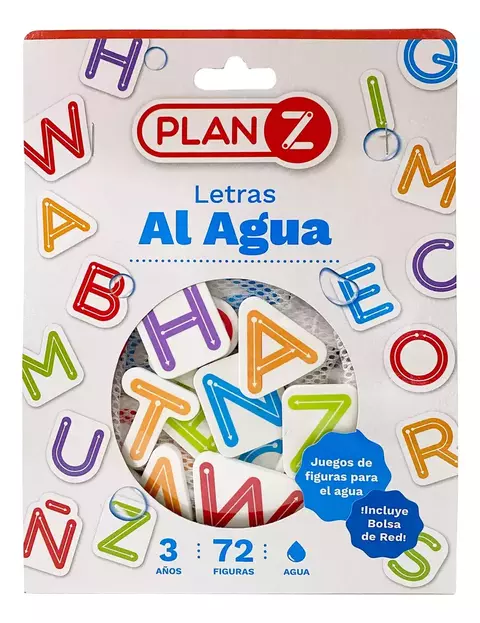 Letras al Agua con bolsa para colgar - Plan Z