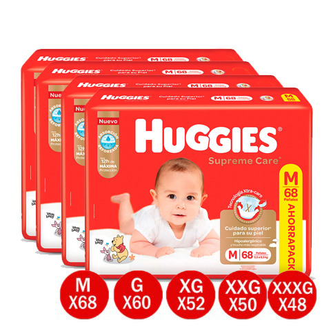 Huggies Supreme Ahorrapack (Todos los talles)