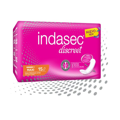 Indasec Discreet Maxi X 15 Unidades