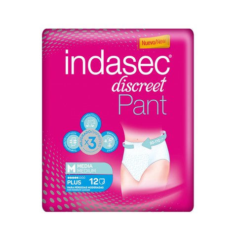 Indasec Discreet Pant Mx12 Unidades