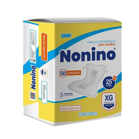 Nonino Pañal Recto XG x 50u