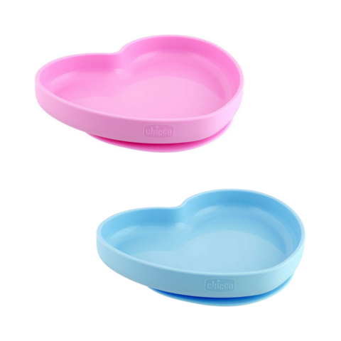 Easy Plate Plato Silicona Corazón 9m+ Chicco