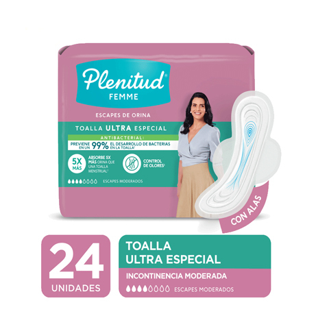 Plenitud Femme Toalla Ultra especial x 24 U