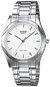 RELOJ CASIO CABALLERO CORREA EN ACERO INOXIDABLE DIAL DE COLOR BLANCO CRISTAL MINERAL MTP-1275D-7A