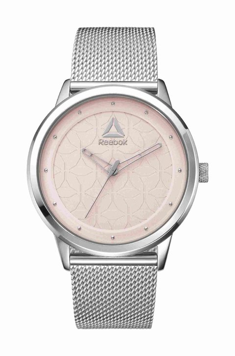 RELOJ REEBOK DAMA CAJA Y CORREA ACERO INOXIDABLE RESISTENCIA AL AGUA 30M RD.CHB.L2.S1I1.B1
