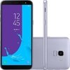 Smartphone Samsung Galaxy J6 Prata 32GB, Tela de 5.6", Câmera 13MP, TV Digital HD, Dual Chip, Android, 8.0, Processador Octa Core e 2GB de RAM