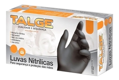 LUVA NITRILICA TALGE PRETA TAMANHO G C/ 100 UNID