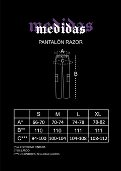 pantalon cargo razor nyctophile unisex en internet