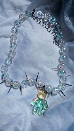 collar oso cristales holo