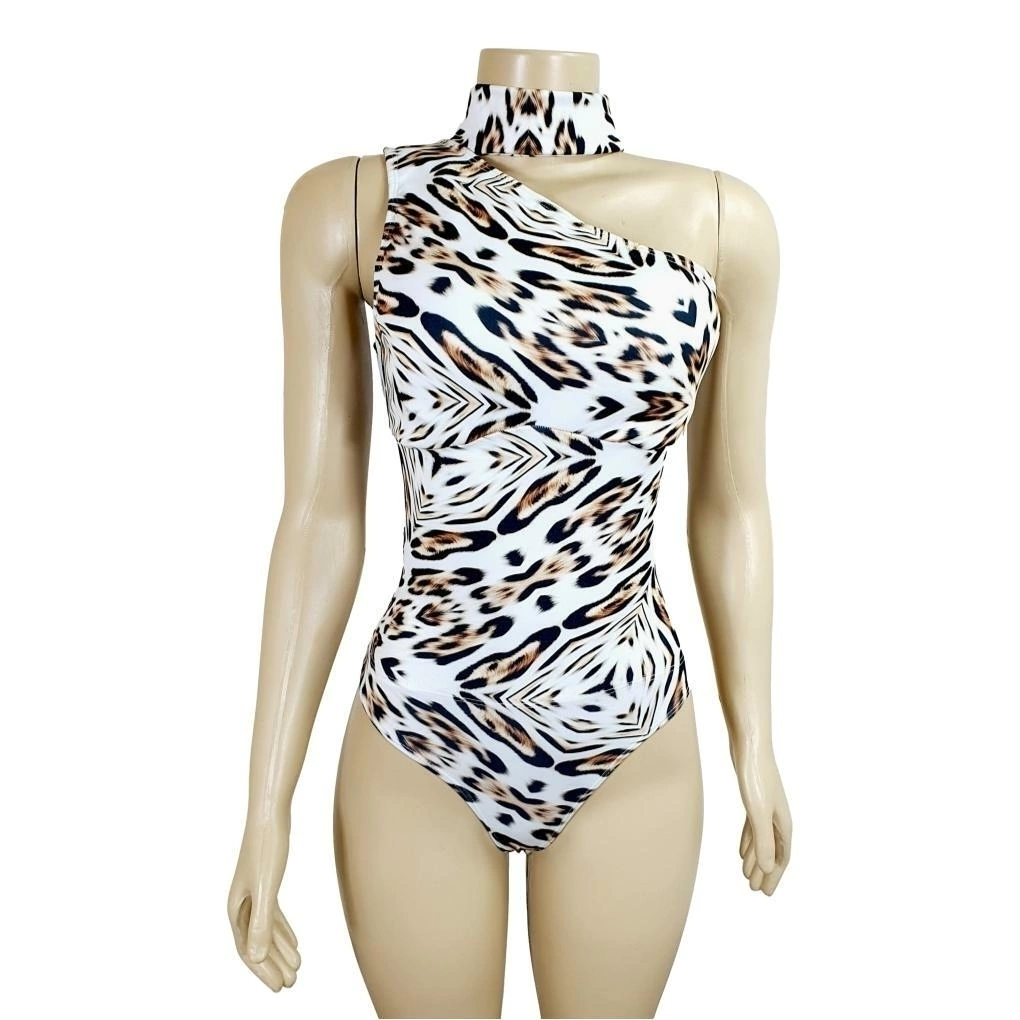 Body Choker Redutor de Medidas Mooah Estampa Tigre
