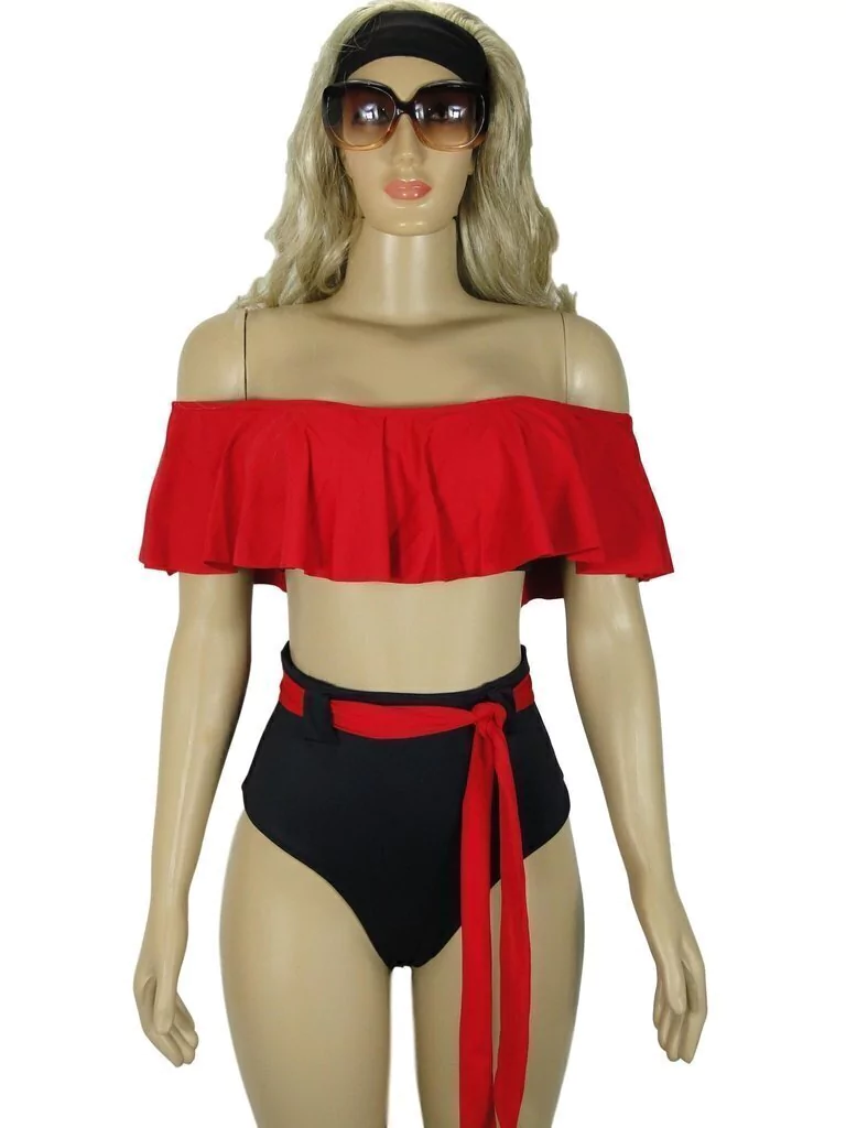 Sunquini Hot Pants Redutor de Medidas Alta Compressão Mooah Preto e Vermelho Comportado