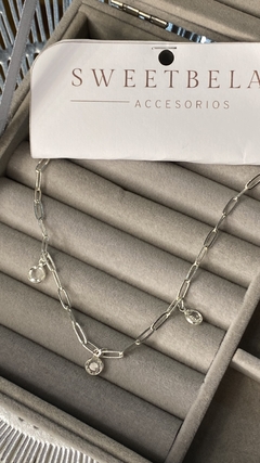 COLLAR CUBIC PLATA
