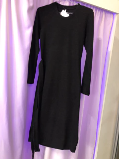 VESTIDO MIDI CUELLO REDONDO