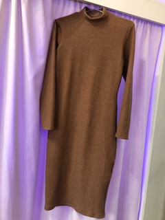 VESTIDO MIDI MEDIA POLERA