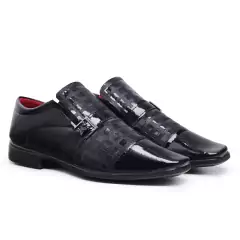 Kit 3 Sapatos Social Masculino Couro Sintético Mega Promoção - Moda Evangélica - loja online