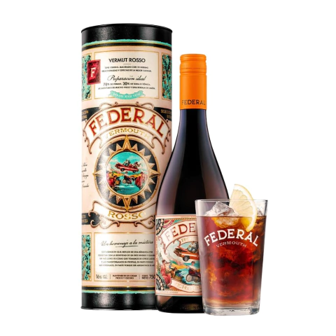 Vermouth Federal Rosso Estuche + Vaso - comprar online