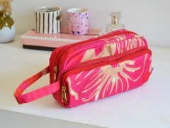 Cartuchera con bolsillo Malibu fucsia