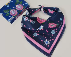 Pañuelo butterfly azul 50x50cm - comprar online