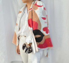 Bufandón Malaga blanco - comprar online