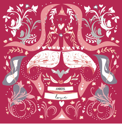 Pañuelo Lino fucsia oscuro