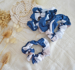 Scrunchie Flora azul
