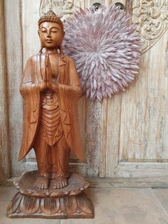 DEL150- Circulo decorativo de plumas VISON -50cm - comprar online
