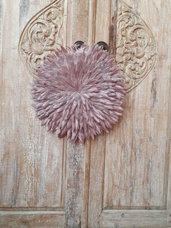 DEL150- Circulo decorativo de plumas VISON -50cm