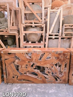 LON019- Consola patas y tablas de lonjas de teca 1,50x40x80cmh - tienda online