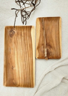 MAT116- Bandeja rectangular borde redondeado23X14cm NEW - tienda online
