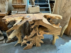 RA41- Mesa consola de raiz de teca 1,20x40x80cmh (1)
