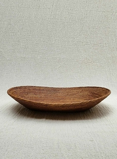 RRR203 - Cesto de ratan oval Halus 33x24x6cmH
