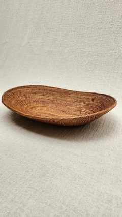 RRR203 - Cesto de ratan oval Halus 33x24x6cmH - comprar online