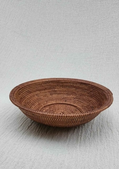 RRR288 Bowl de ratan Bali con borde 26x8cm