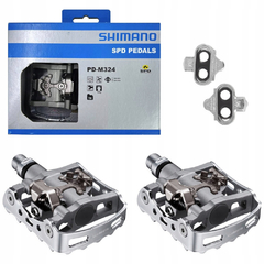 PEDALES SHIMANO PD-M324 CON PLATAFORMA Y TRABA - comprar online