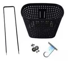 CANASTO DELANTERO MAXXUM DE PLASTICO NEGRO PARA ROD26 - comprar online