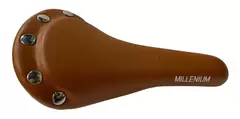 ASIENTO PARA BICI RETRO FIX CUERO MARRON CONTACHAS