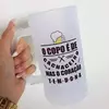 Caneca de chopp de vidro jateado - comprar online