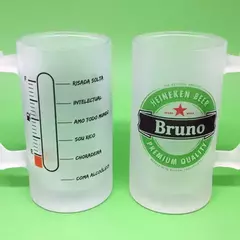 Caneca de chopp de vidro jateado na internet