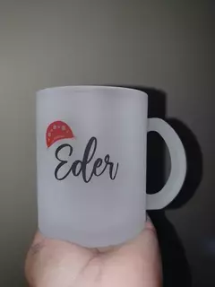 Caneca de vidro jateado na internet