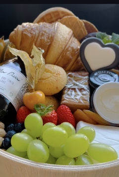 Mini café carinho - CESTA NA CAIXA - Café da manhã/brunch, platters e outros