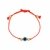 Pulsera OJO TURCO CELESTE Isis plateda | Hilo Rojo de seda en internet