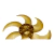 115801 - HELICE ORIGINAL PHILCO 40CM 6 PAS PVT 400 GOLD DOURADA B 22594 - loja online