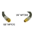 124901 - PIG TAIL P13 1/8 EXT X 1/8 INT 0.80 CM NBR 13419 - comprar online